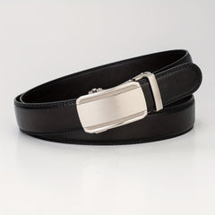 Men's PU Leather Belt Automatic Buckle Business Waist Strap