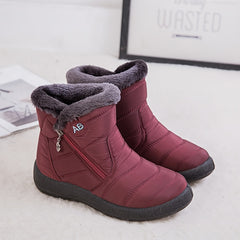Fleece-Lined Ankle Snow Boots for Women