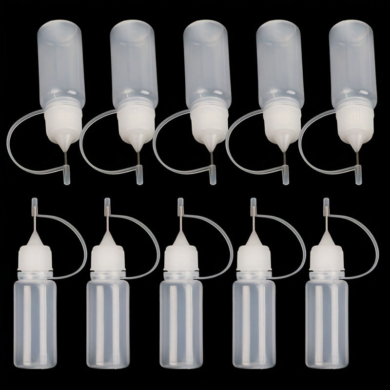 10pcs 10ml Needle Tip Squeeze Bottle for DIY Quilting Paint Glue