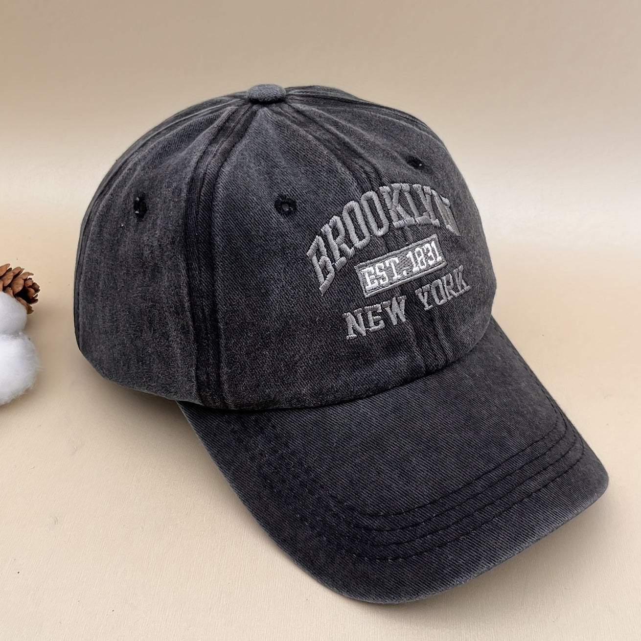 Casual Soft Top Washed Baseball Cap