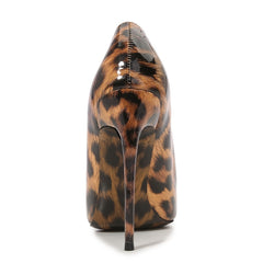 Leopard Print Pointed Toe High Heels Stiletto Pumps