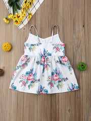 Baby Girls Floral Cami Dress Birthday Party Princess Dresses