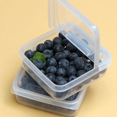 2pcs Transparent Food Storage Box Plastic Refrigerator