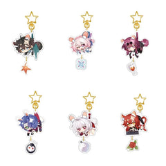 Honkai: Star Rail Himeko Cosplay Acrylic Keychains Bag Accessories