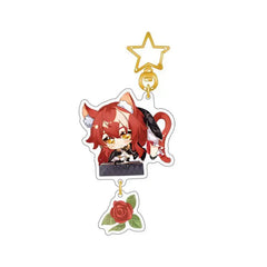 Honkai: Star Rail Himeko Cosplay Acrylic Keychains Bag Accessories