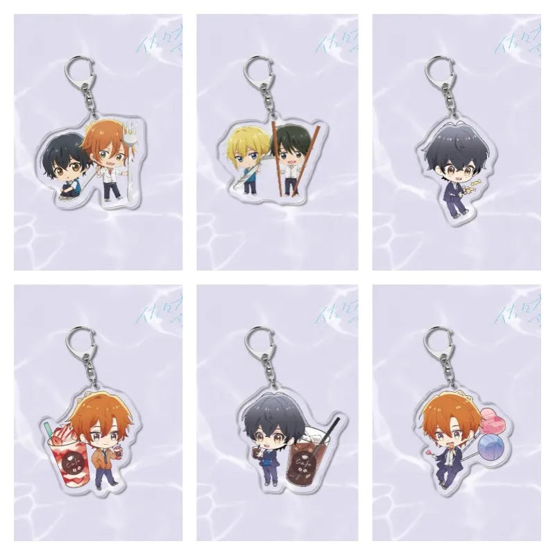 Sasaki and Miyano Anime Figure Acrylic Keychains Fans Gift