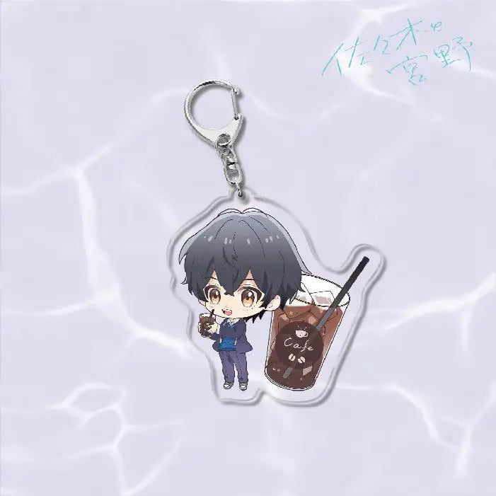 Sasaki and Miyano Anime Figure Acrylic Keychains Fans Gift