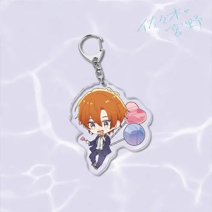 Sasaki and Miyano Anime Figure Acrylic Keychains Fans Gift