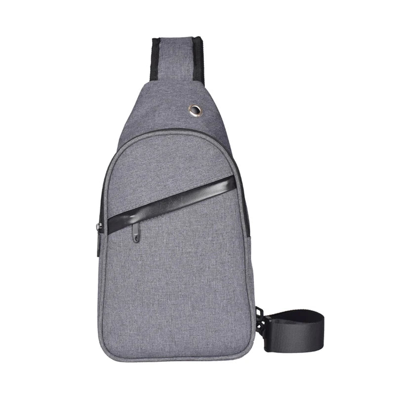 Men's Crossbody Chest Bag Waterproof Messenger Large Capacity Shoulder
