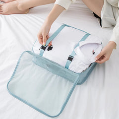 6PCS Polyester Packing Cube Luggage Clothes Organizer Travel Bag