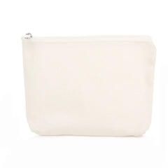 6Pcs DIY Cotton Pure Zipper Case Canvas Travel Cosmetic Bag Washable Pouch