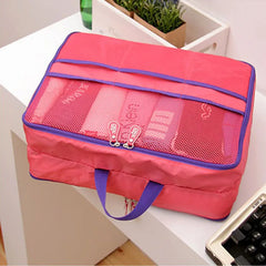 6SETS Waterproof Double Zipper Travel Bag Packing Cube Organizer