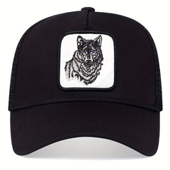 Men's Wolf Pattern Baseball Cap Adjustable Hat Spring Autumn Summer