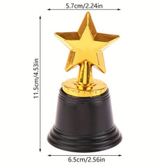 1Pc Mini Star Plastic Award Trophy Winner Trophies Reward Prize