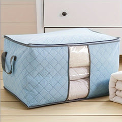 Large Capacity Storage Bag Quilted Dustproof Clothes Organizer Zipper Foldable