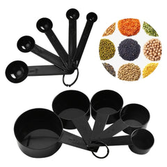 10pcs Plastic Measuring Cups and Spoons Set