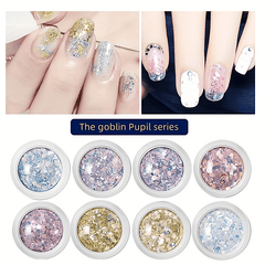 Resin Mermaid Princess Charm with Glitter Chips