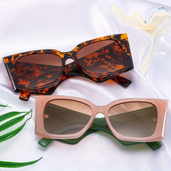 Unisex Cat Eye Sunglasses Wide Leg Large Frame