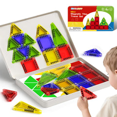 Mini Magnetic Building Blocks Set Portable Tin Box Creative Toy for Kids 3+