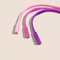 Rainbow Silicone Glasses Rope Square Hole Anti-slip Decorative Glasses Rope