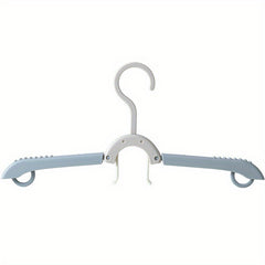 Retractable Folding Hanger Plastic Clothes Rack Wardrobe