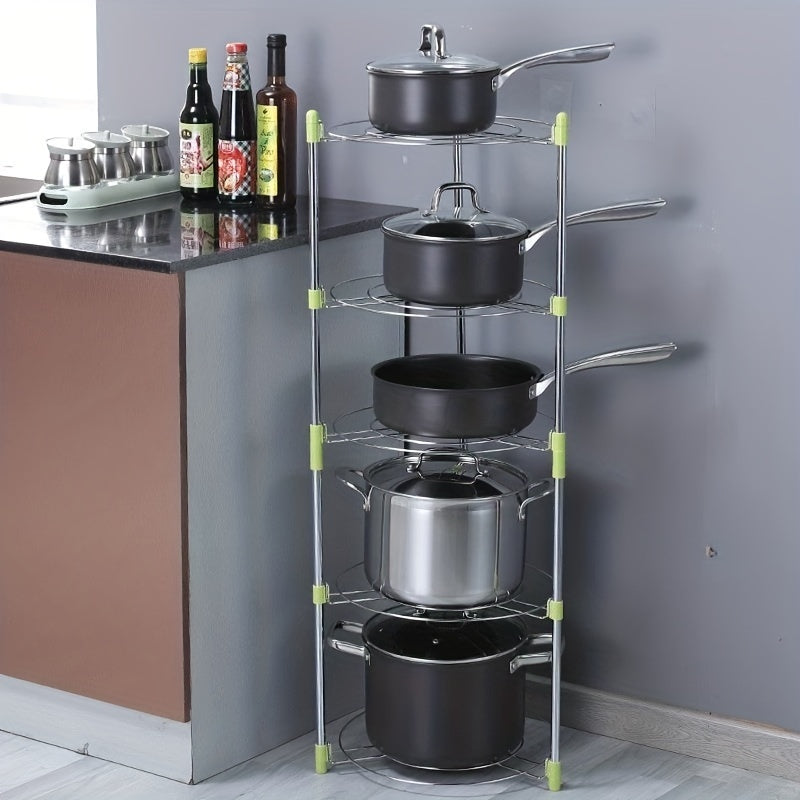 3 5 Layer Pot Pan Appliance Shelf Kitchen Pot Storage Rack