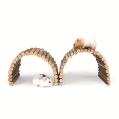 Wooden Hamster Bridge Small Animal Toy and Ladder