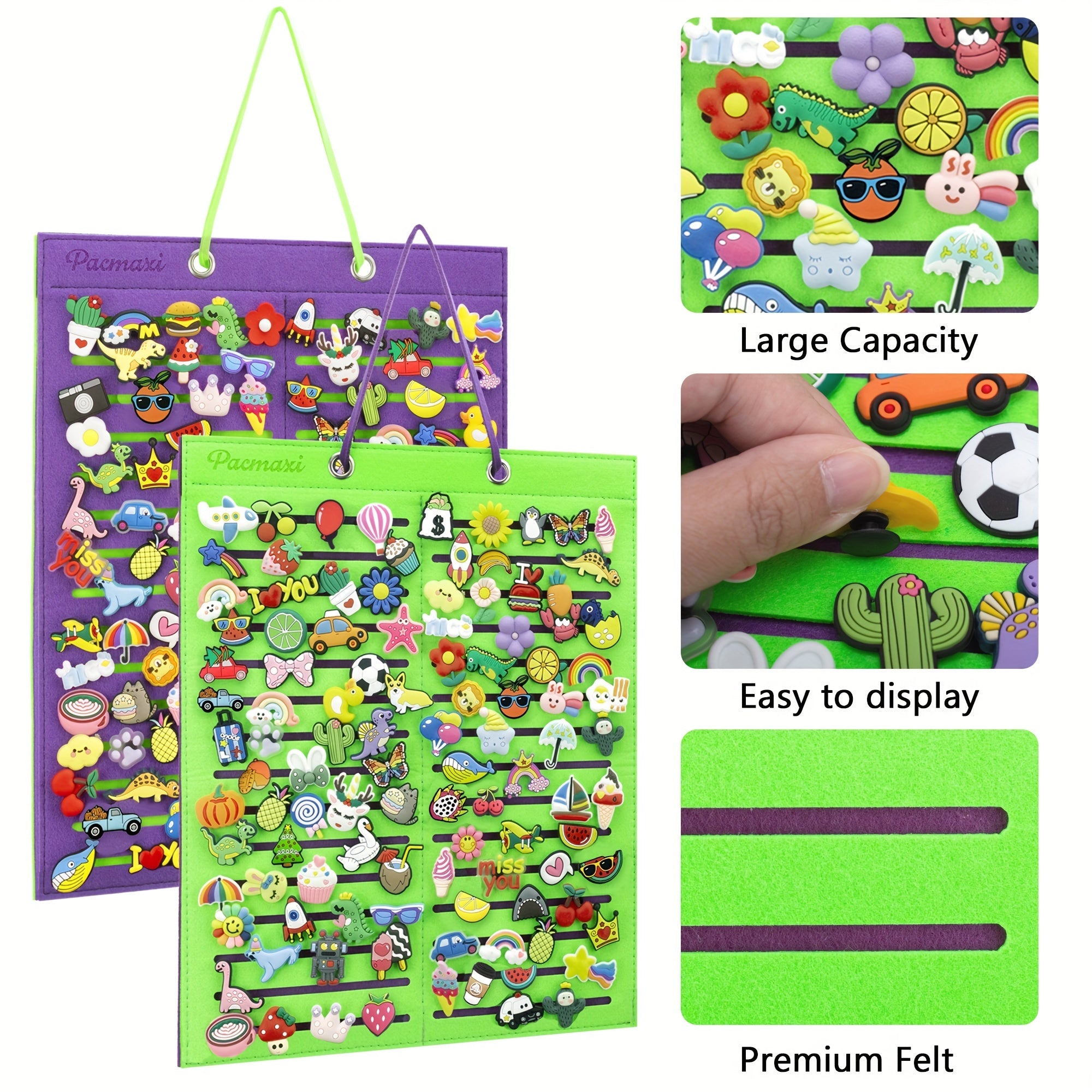 Shoe Charms Organizer Hanging Display Holder For Clog Charms
