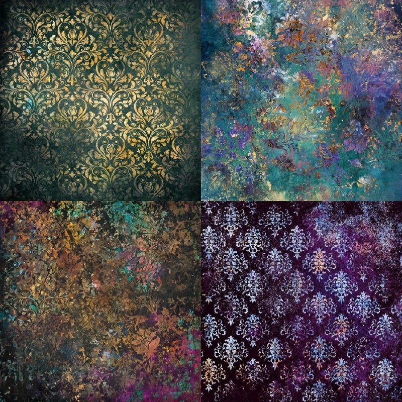 DIY Photo Album Scrapbook Paper Retro Theme Background - Vintage Paper Pack