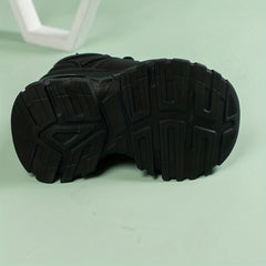 Women's Chunky Sneakers Height Increasing Lace Up Sports Shoes