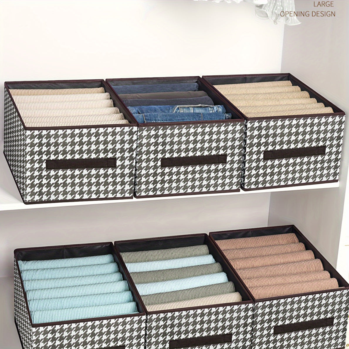 1pc Clothes Storage Box Modern PP Storage Containers For Organizing Bedroom