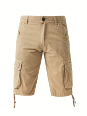 Men's Cotton Casual Cargo Shorts with Pockets