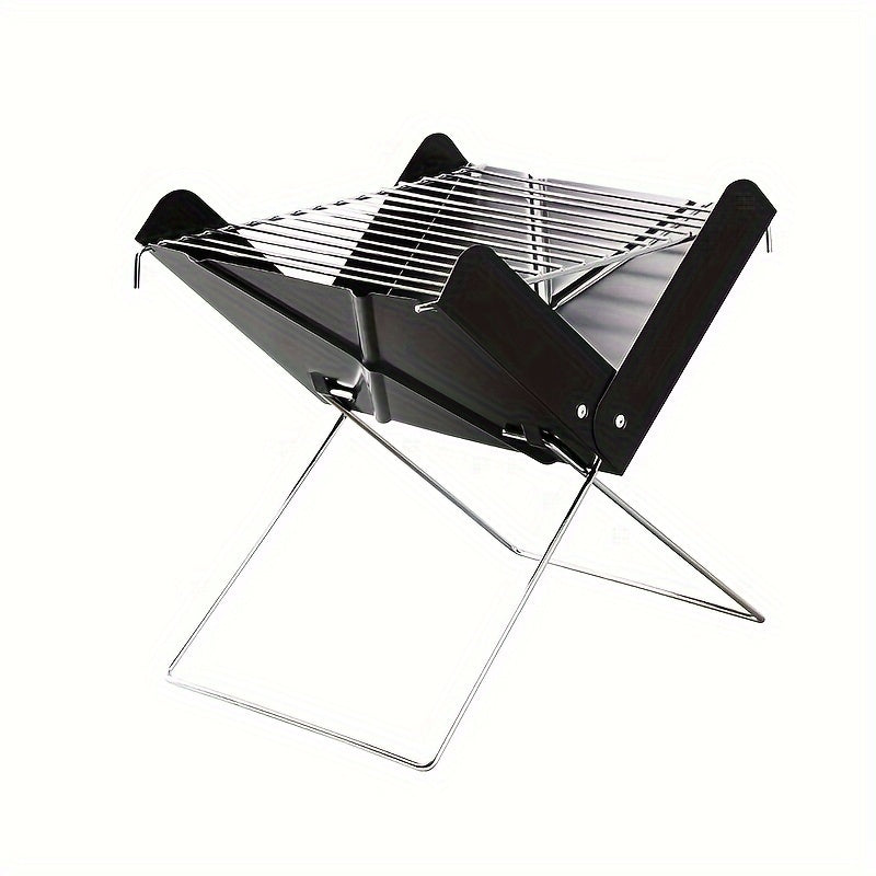1pc Folding Charcoal Grill for Outdoor & Home Cooking