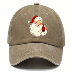 Washed Cotton Baseball Cap Santa Clause Sun Hat Trucker Hat