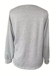 Skull Hand Print Long Sleeve T-shirt