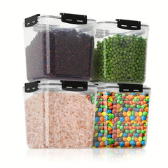 4pcs Large Capacity Airtight Food Storage Containers BPA Free