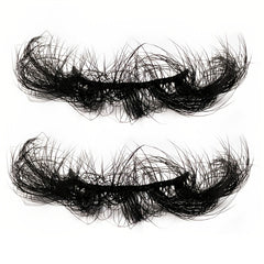 25mm Dramatic Faux Mink Lashes - Volume Long Fluffy Natural