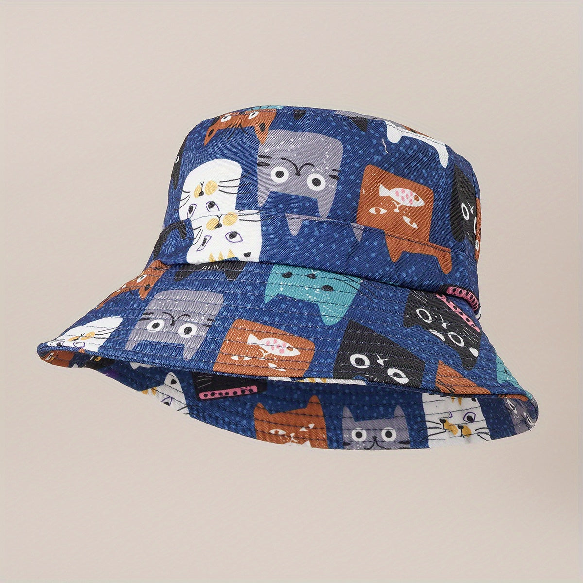 Street Cartoon Big Brim Bucket Hat American Niche Basin Hat Sun Hat
