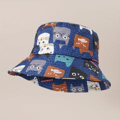 Street Cartoon Big Brim Bucket Hat American Niche Basin Hat Sun Hat