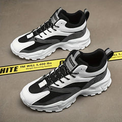Men's Block Ankle Top Chunky Sneakers For Gym