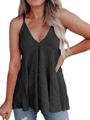 V Neck Sleeveless Cami Top Women's Clothing