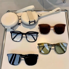 Foldable Sunglasses UV400 Casual Anti Glare Glasses