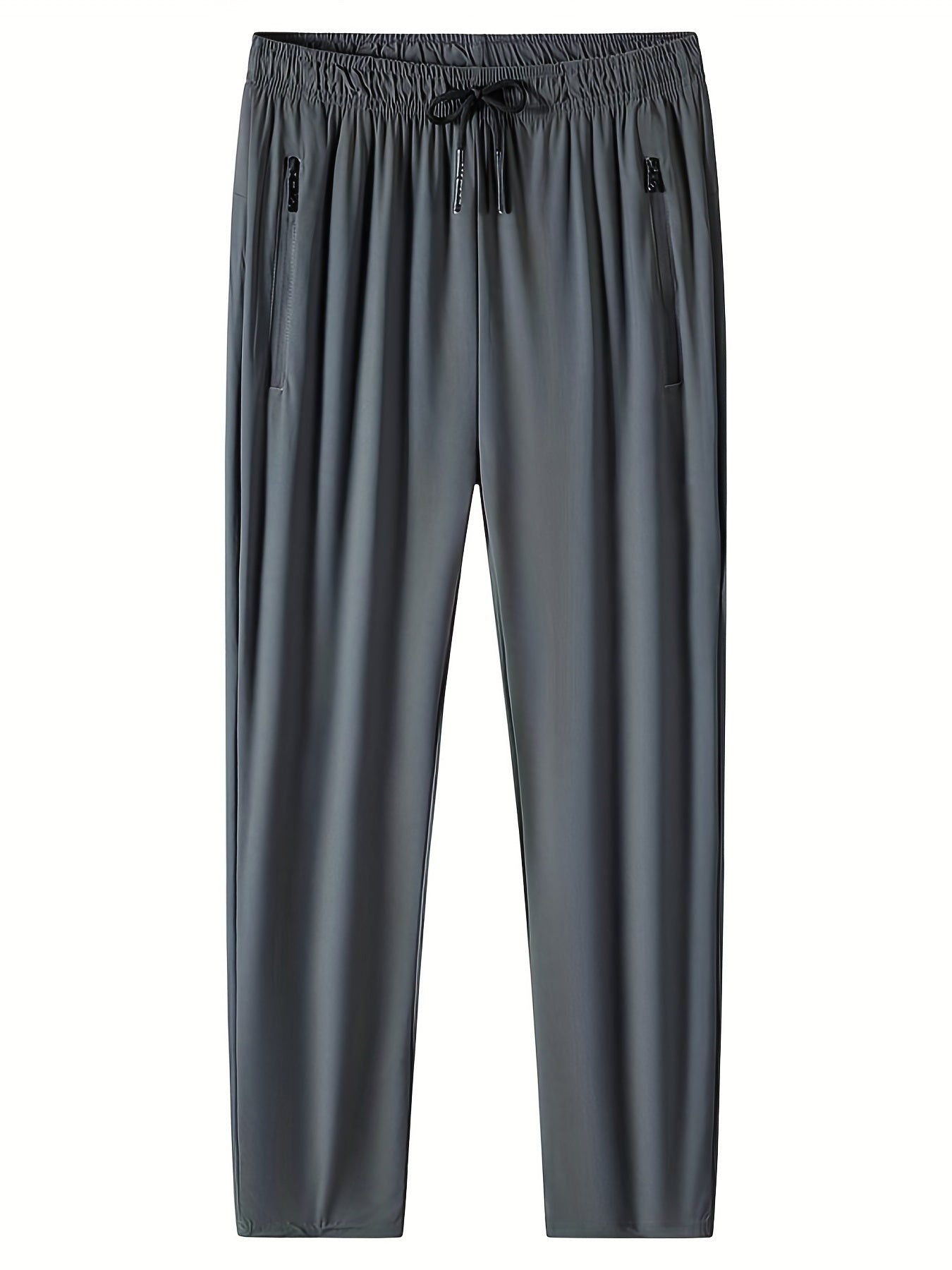 Men's Comfy Sports Pants with Zipper Pockets - Spring Summer Fitness