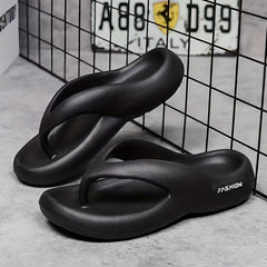 Men's Thong Sandals Casual Non Slip Pillow Sandals Outdoor Beach Shower