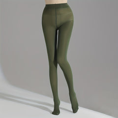 Solid Slim Tights High Waist Smooth Stretch Pantyhose