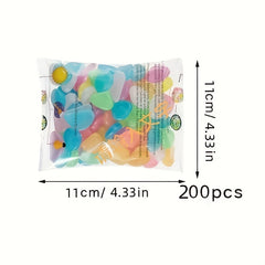 200pcs Small Luminous Pebbles Garden Aquarium Decoration