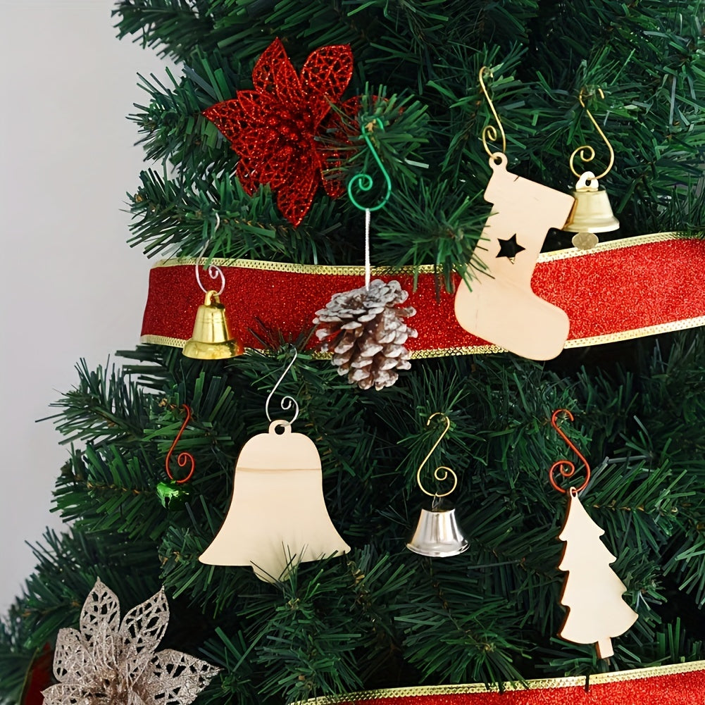 40pcs Christmas Ornament Hooks S Shaped Hangers Party Decor