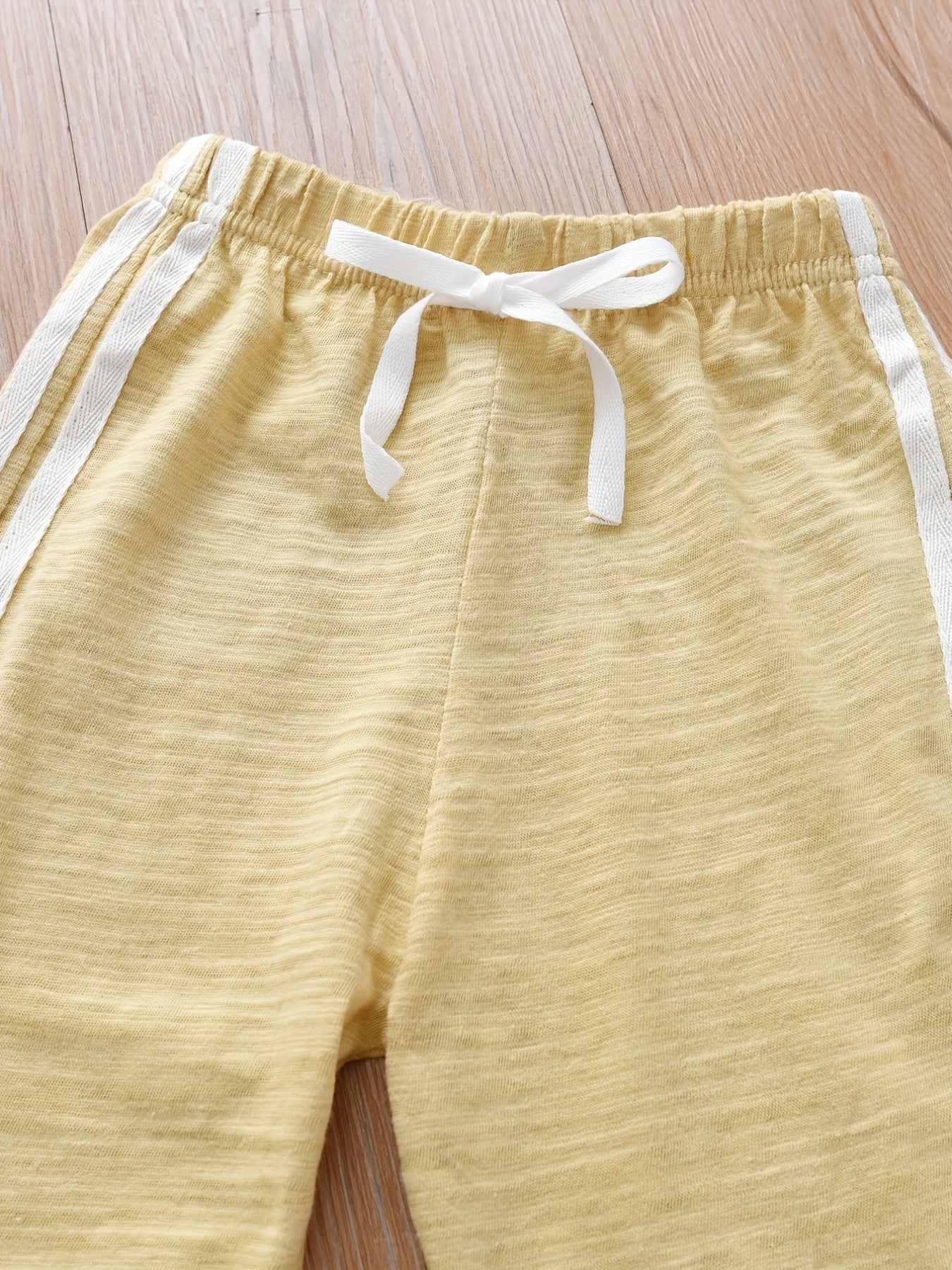 Girls Block Sweatpants Elastic Waist Thin Casual Sport Jogger Pants