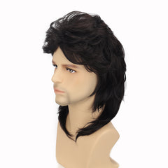 Men's Curved Cropped Wig for Stylish Look