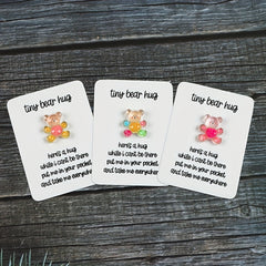 3pcs Pocket Hug Bear Resin Gift - Birthday, Anniversary, Mother s Gift